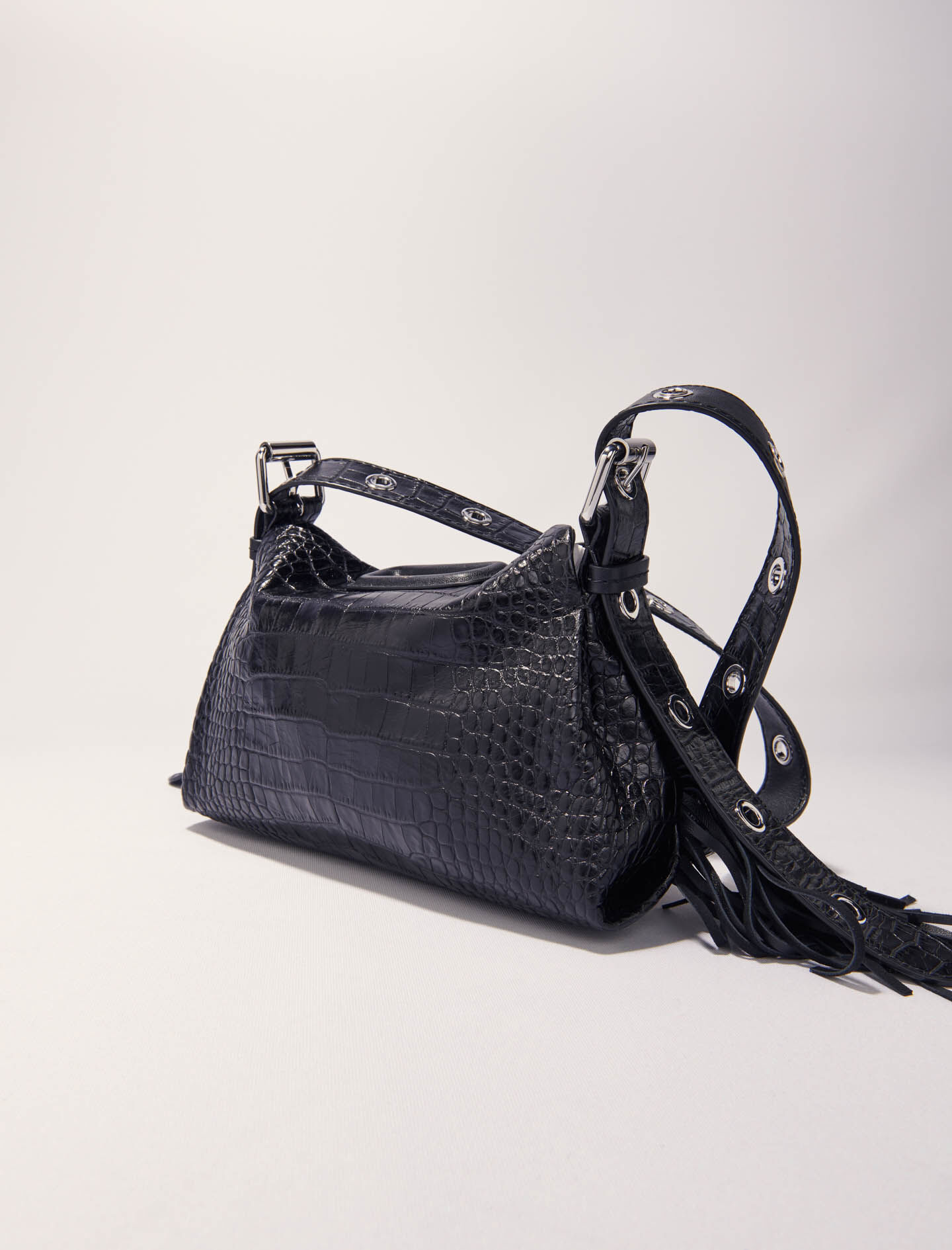 Miss M Mini embossed leather bag