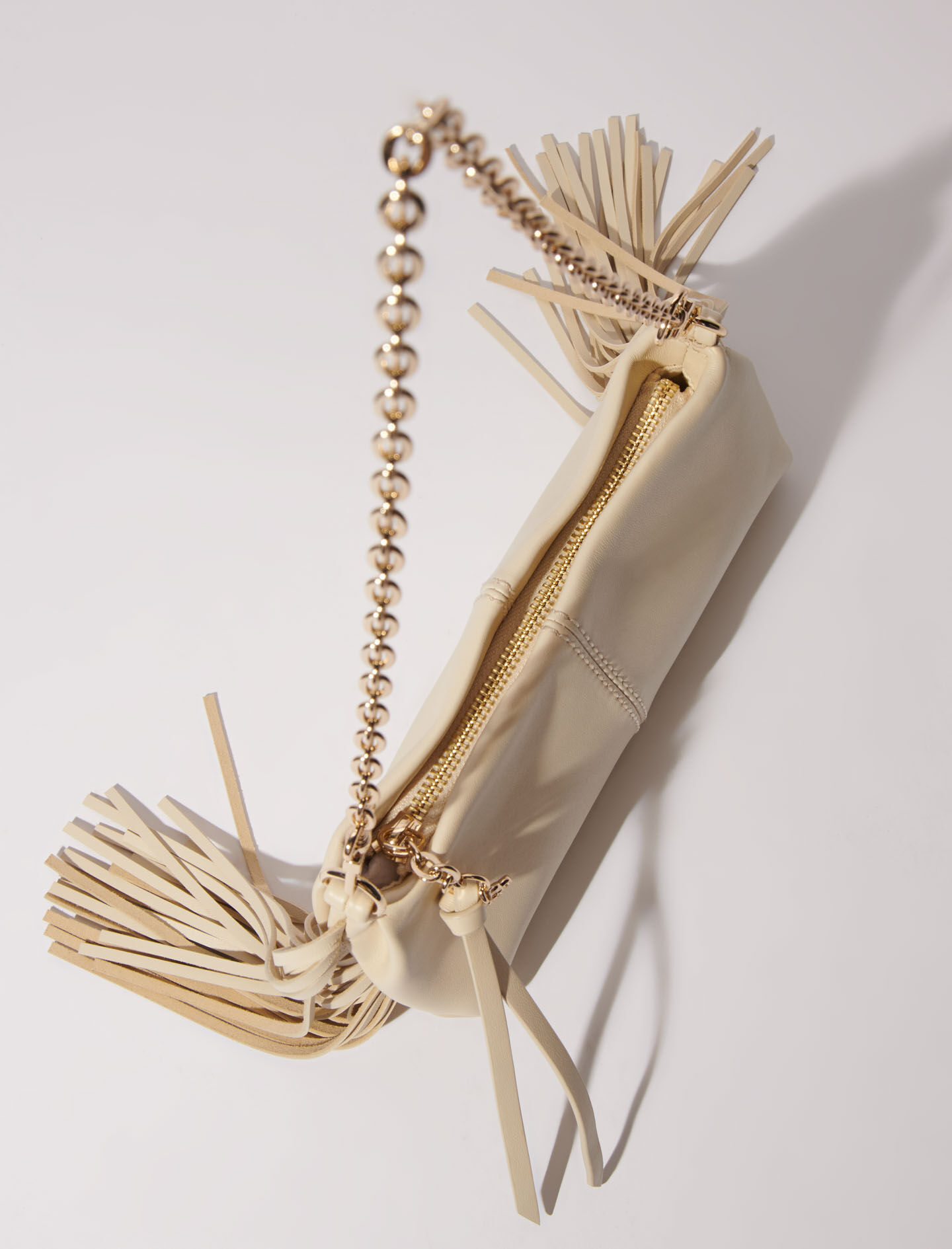 Miss M Pouch denim clutch bag