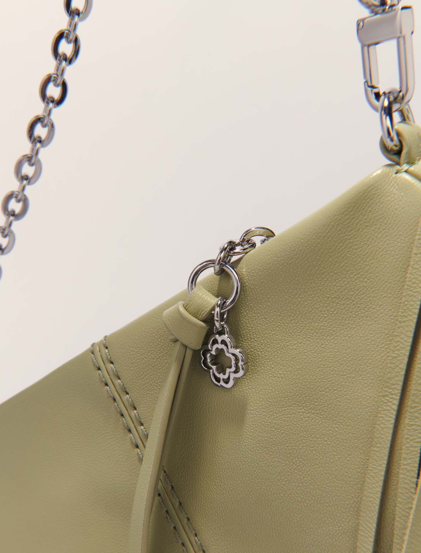 Miss M Pouch denim clutch bag