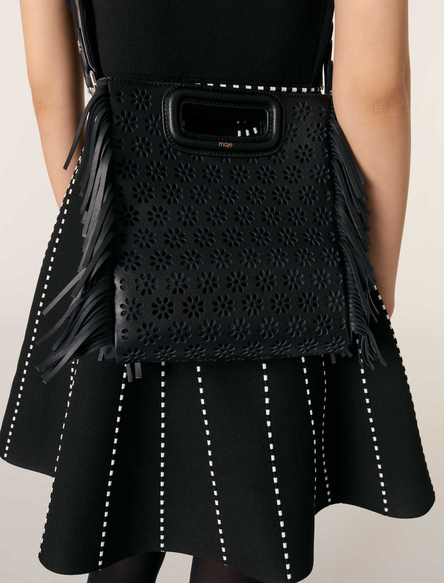 Perforated leather M bag
