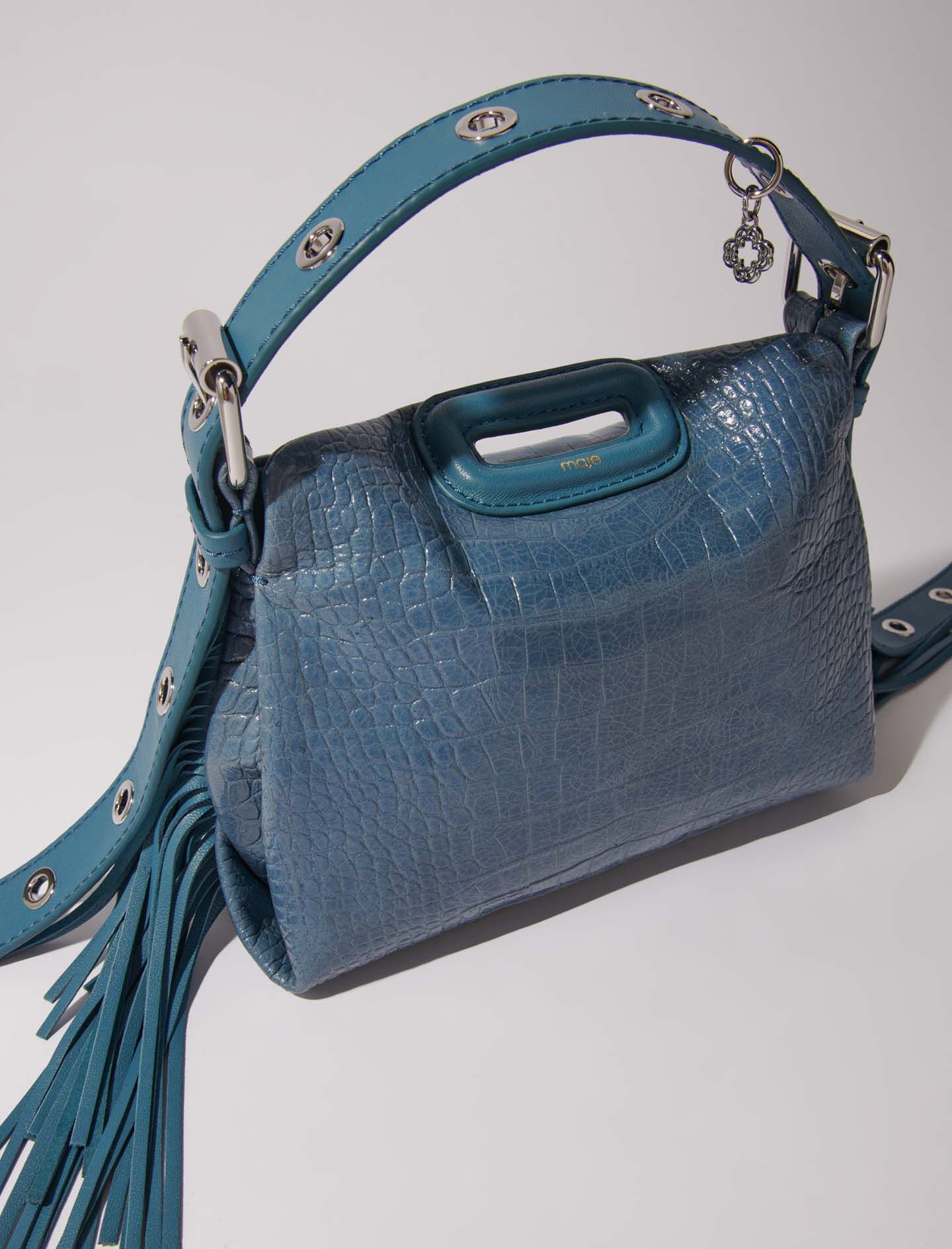 Plain leather mini Miss M bag