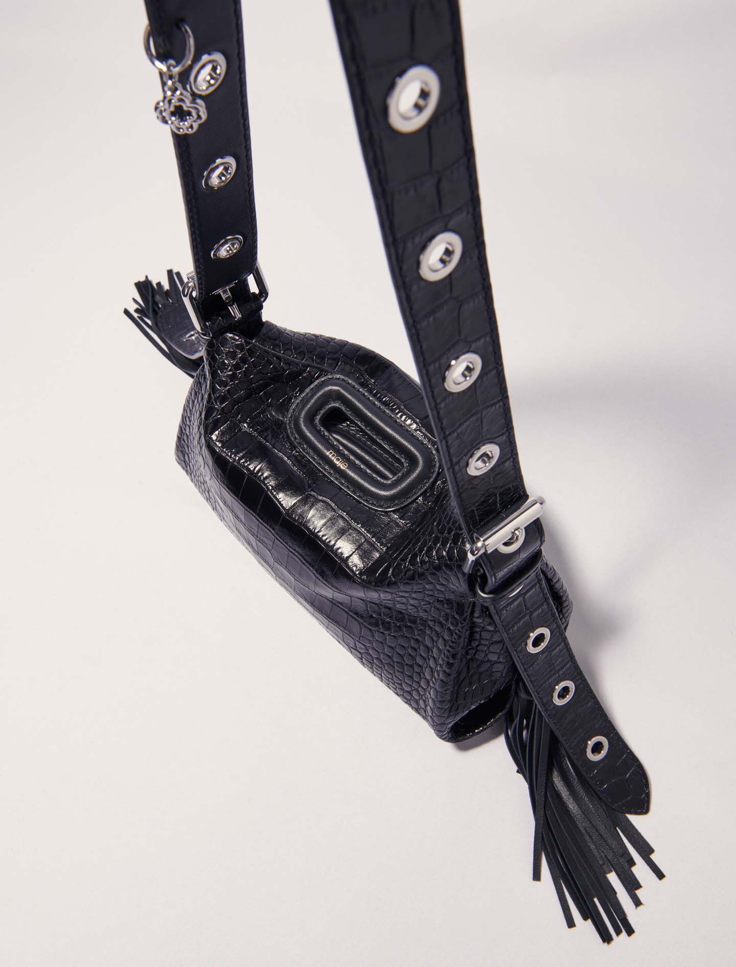 Miss M Mini embossed leather bag