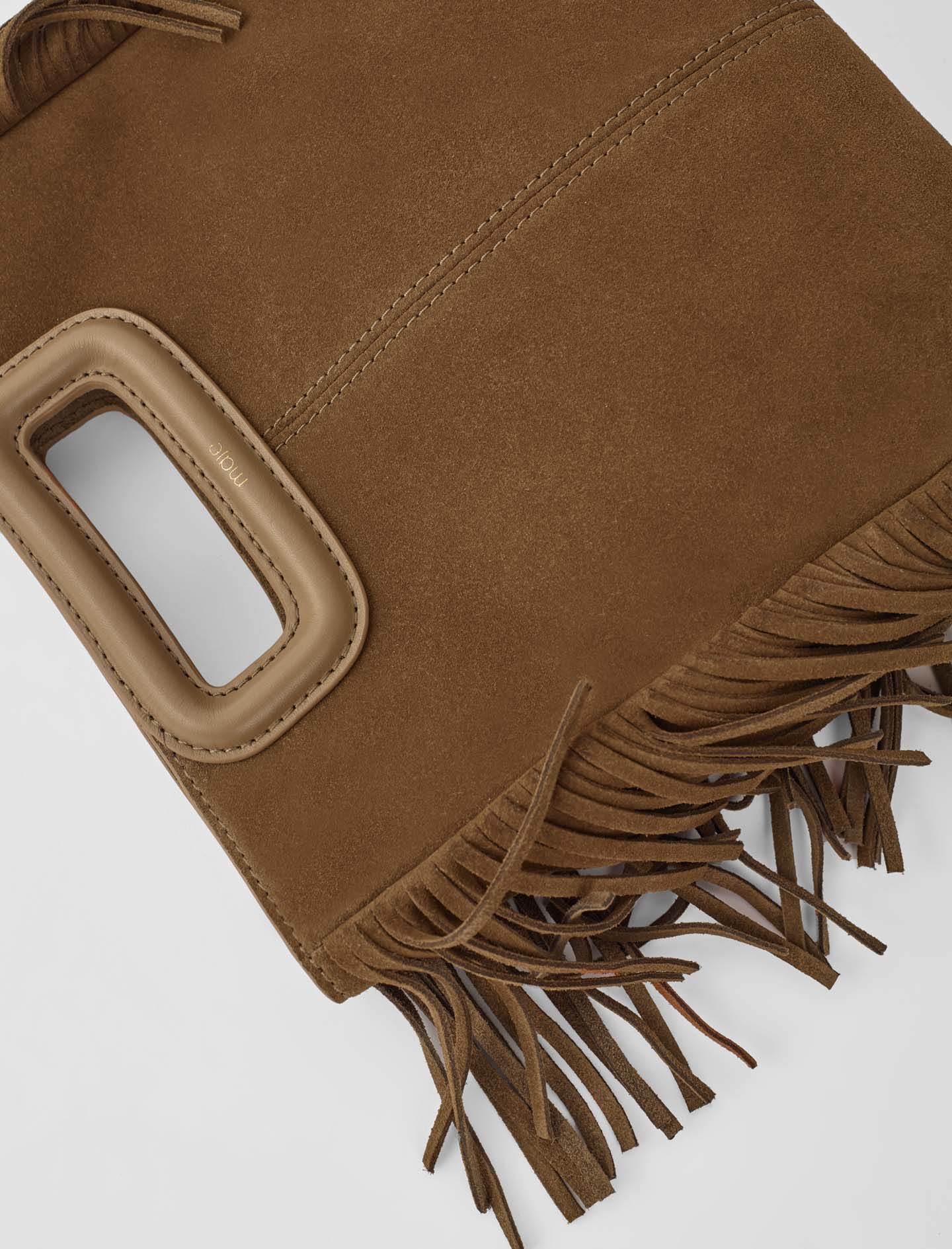 M bag in suede leather