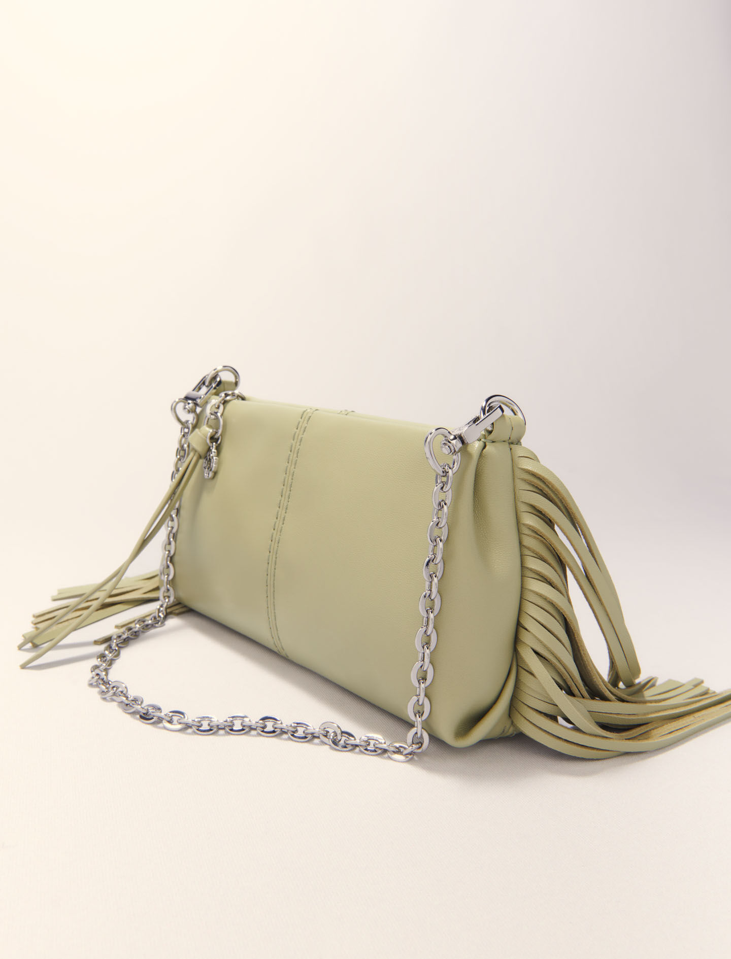 Miss M Pouch denim clutch bag