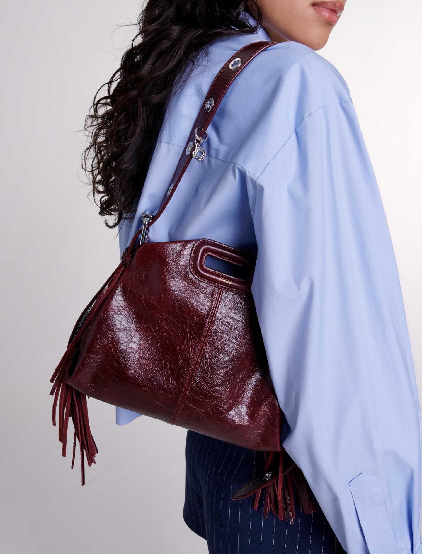 Miss M Mini embossed leather bag