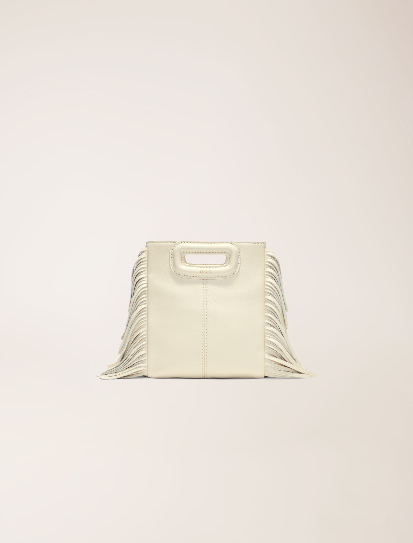 Leather bag with chain strap