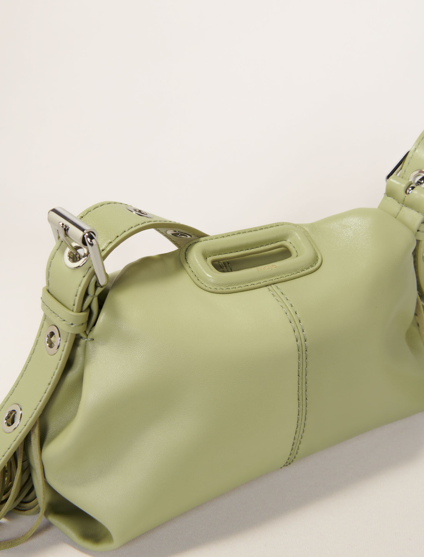 Plain leather mini Miss M bag