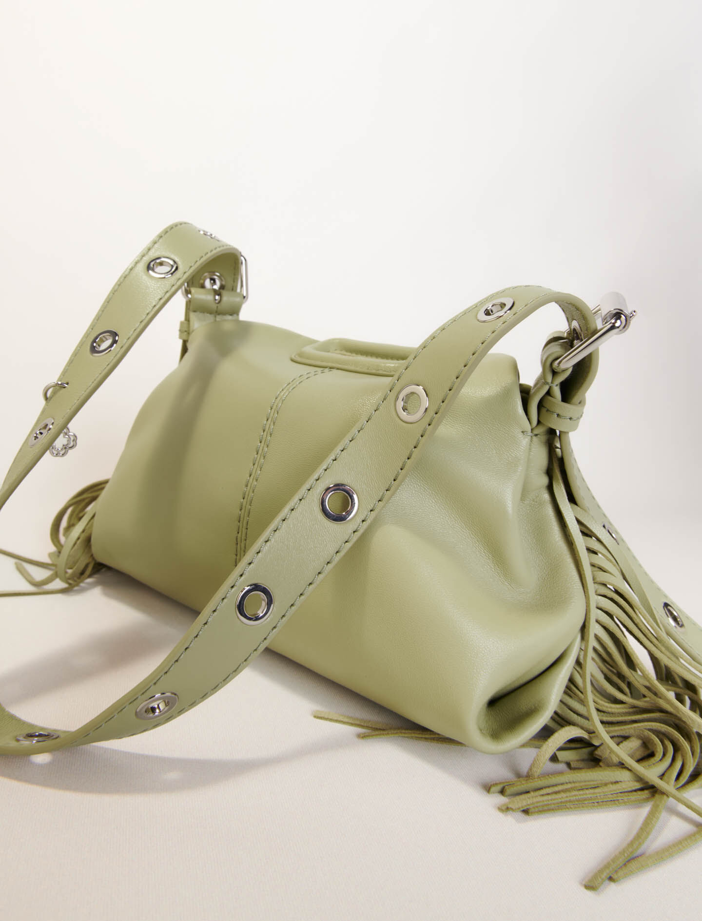 Plain leather mini Miss M bag