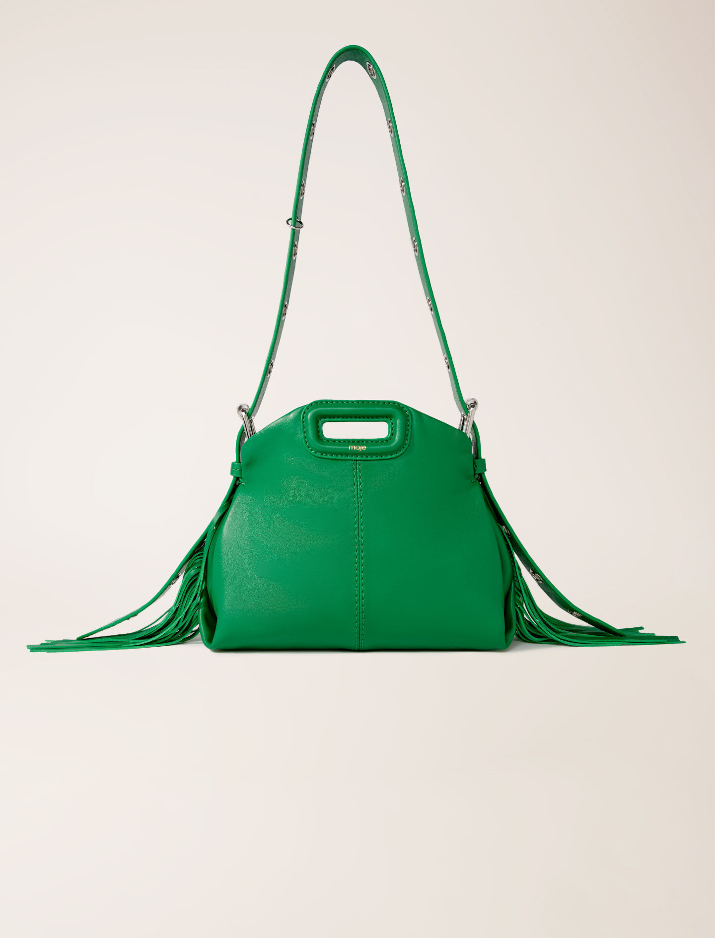 Plain leather mini Miss M bag