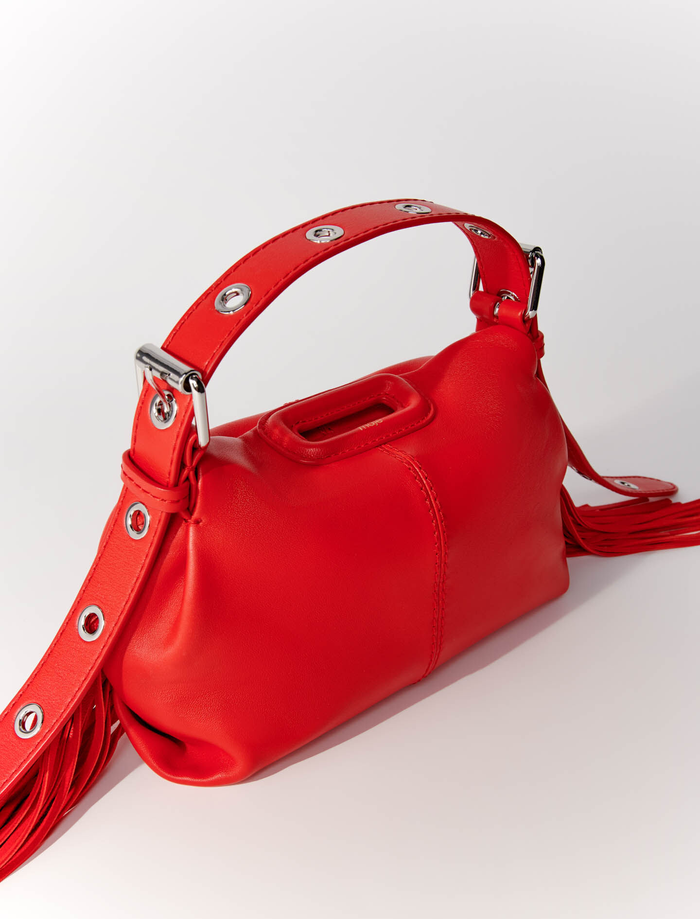 Plain leather mini Miss M bag