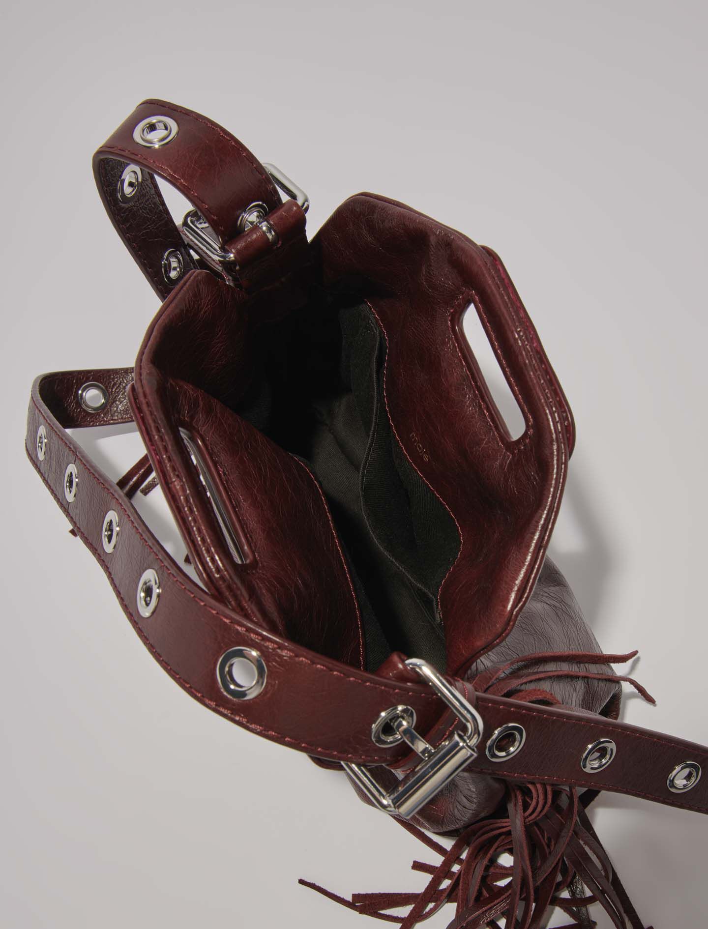 Miss M Mini embossed leather bag