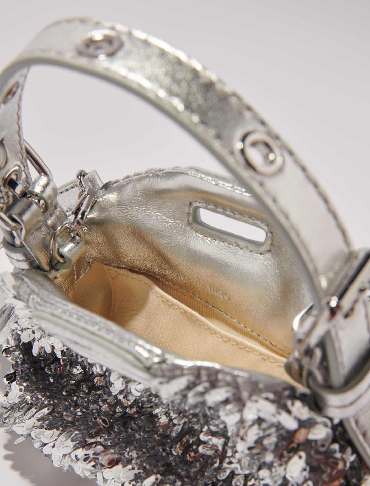 Miss M Nano bag with silver sequins