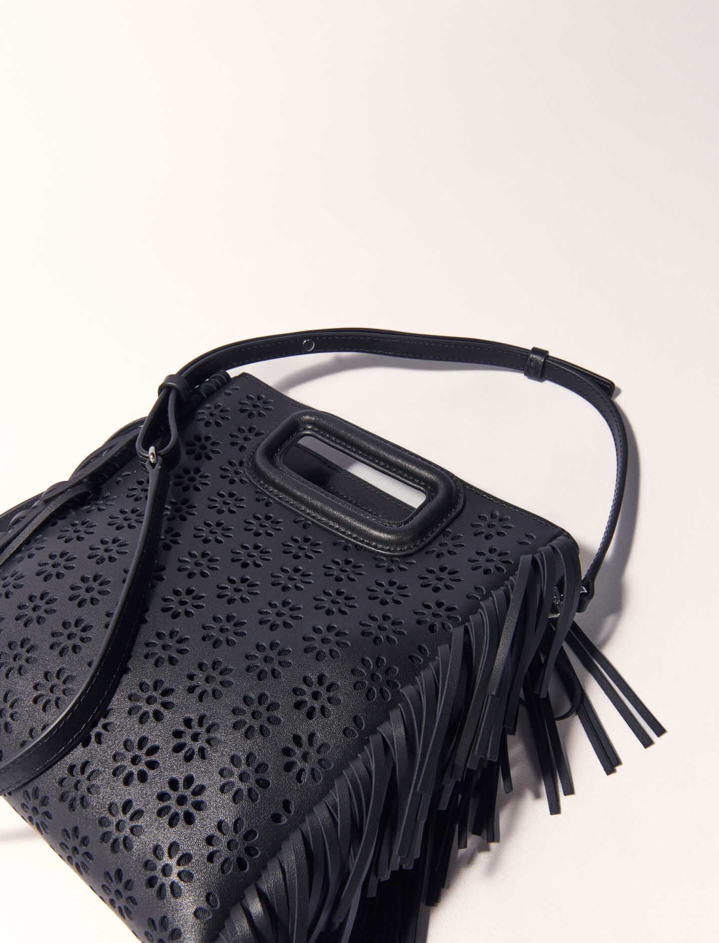 Perforated leather M bag