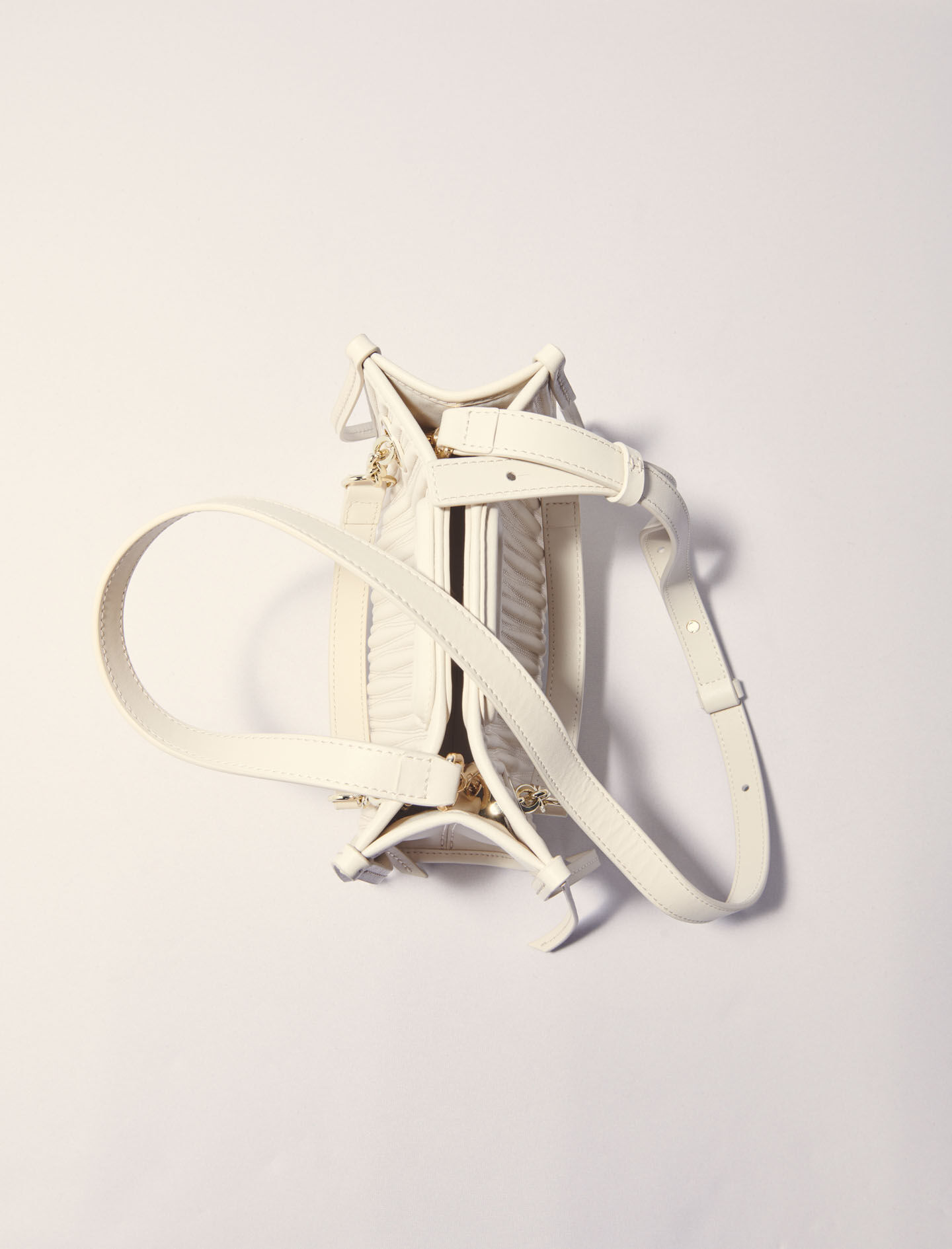 Mini quilted leather tote bag