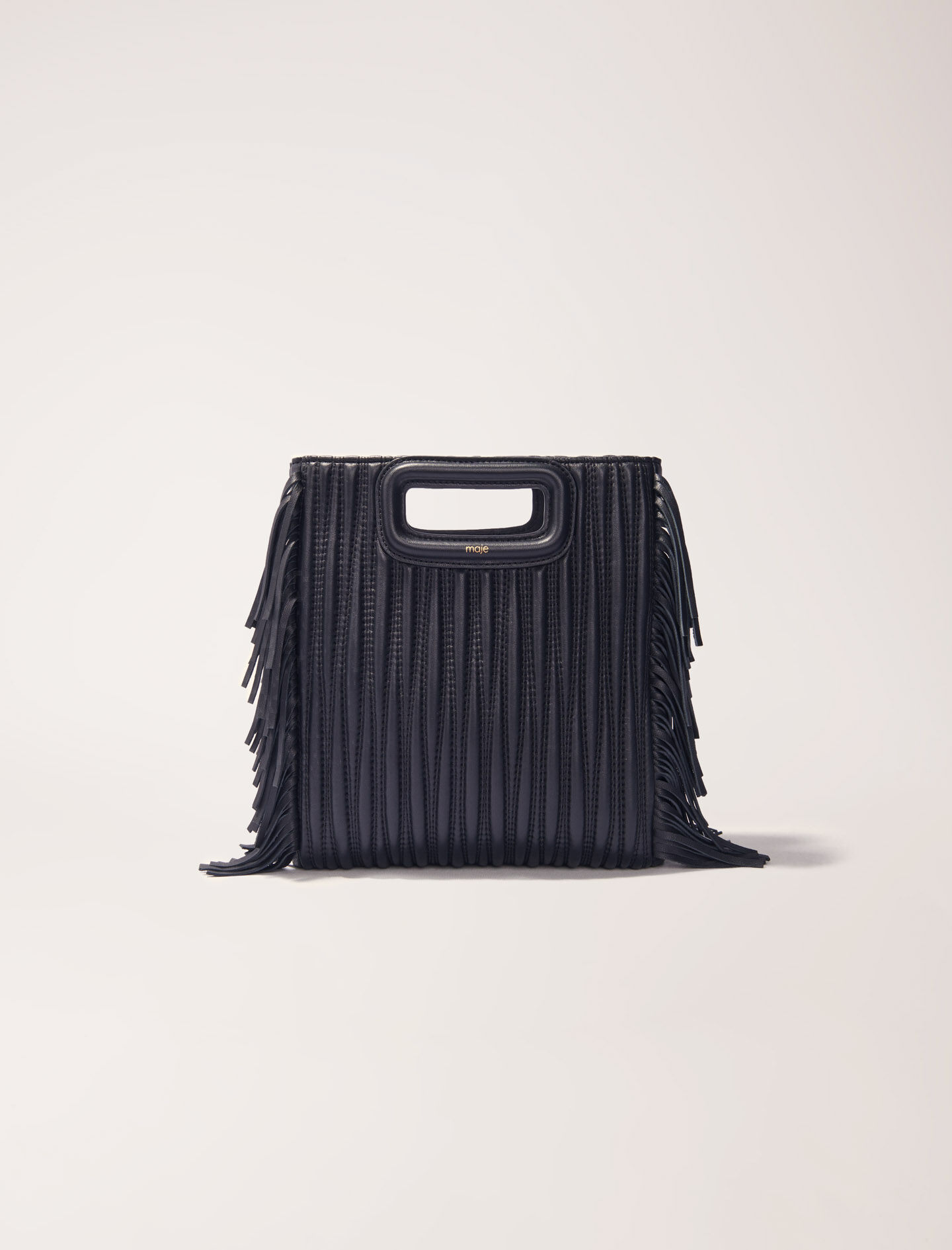 Quilted leather M bag