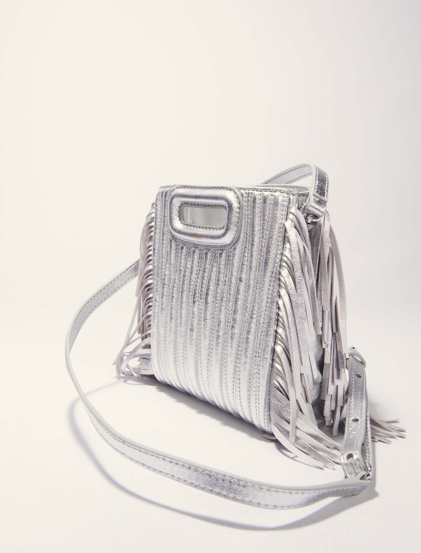 Metallic quilted leather M Mini bag