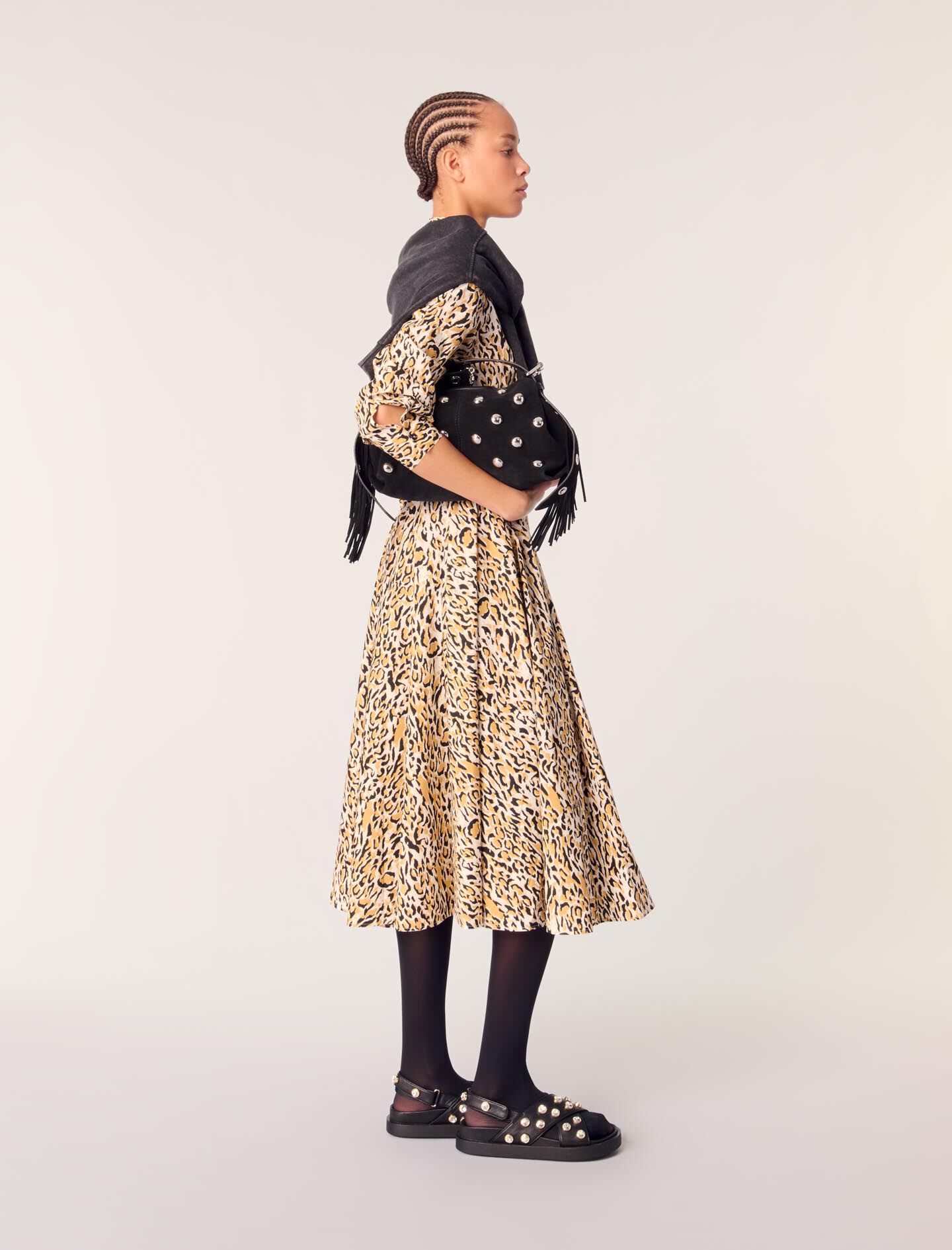 Miss M suede studded bag