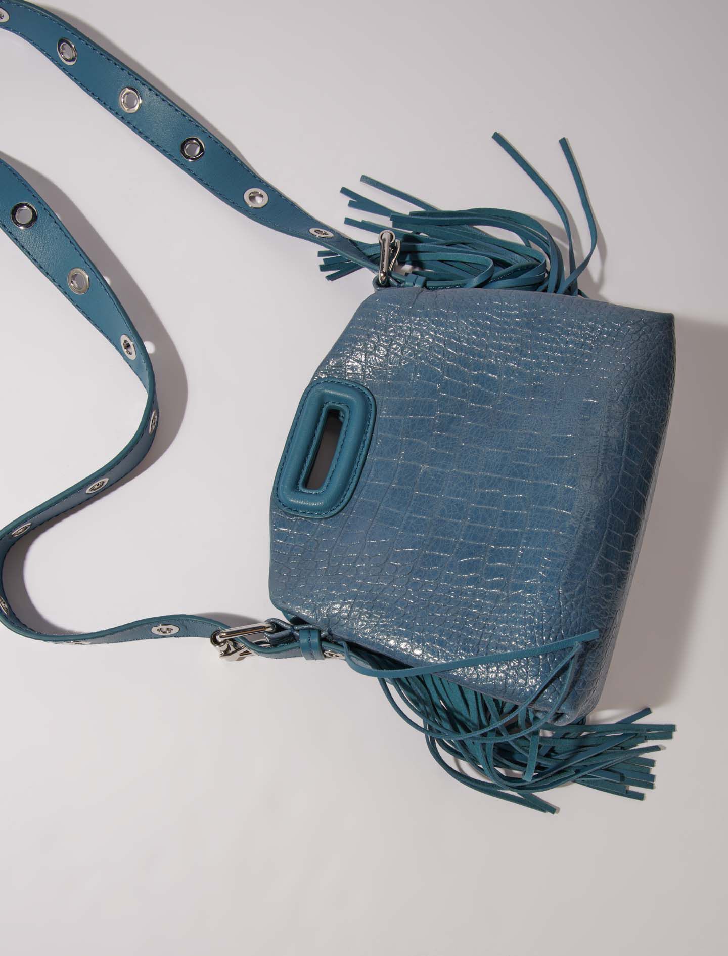 Plain leather mini Miss M bag