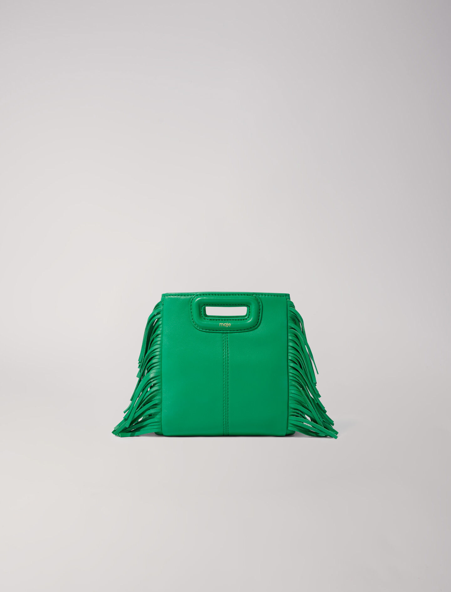 Leather bag with chain strap