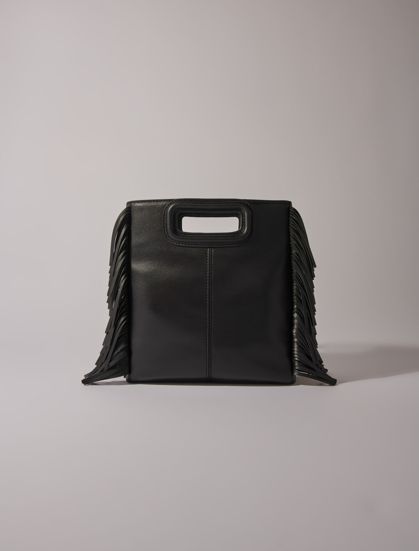 Crackled leather M bag