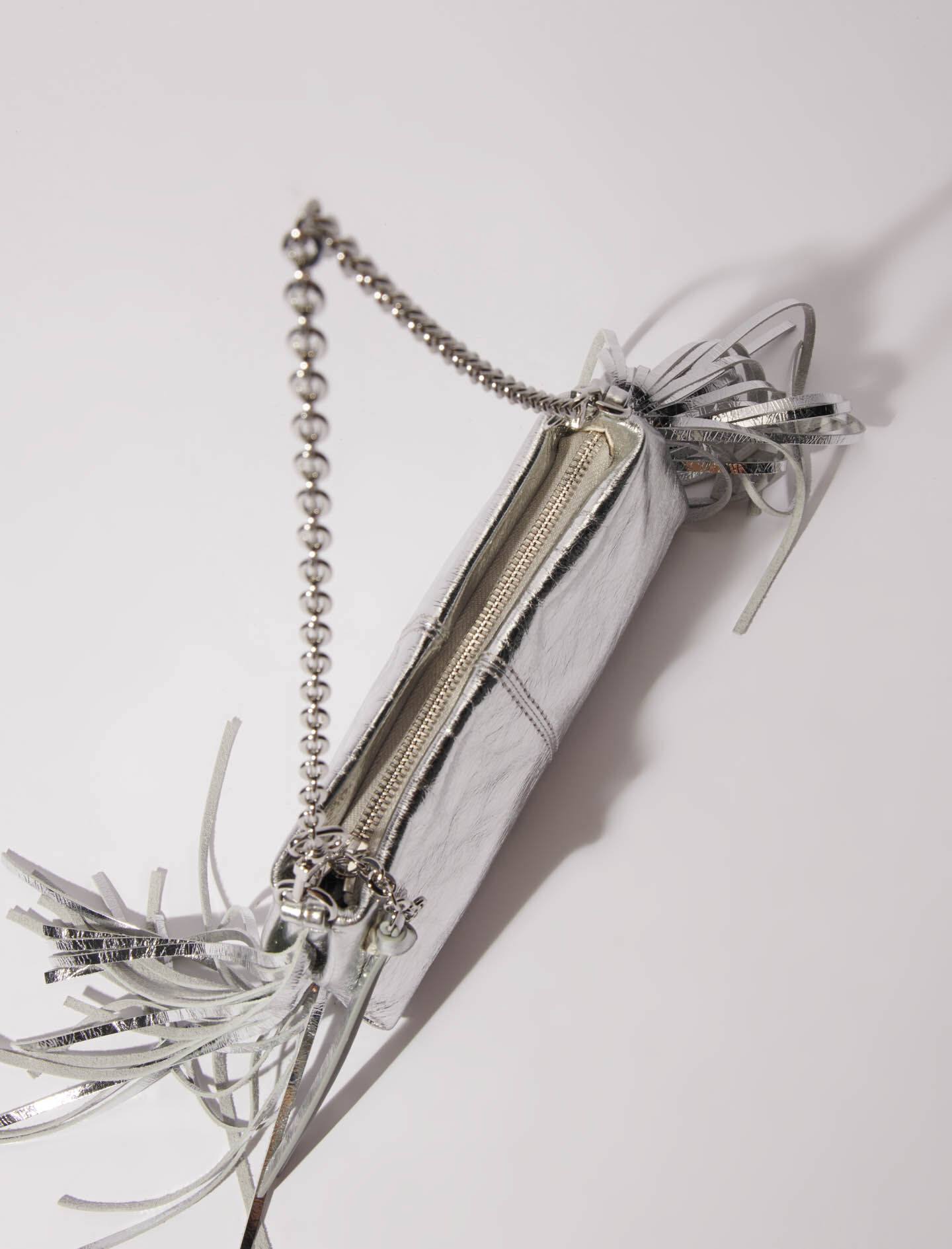 Miss M leather clutch bag