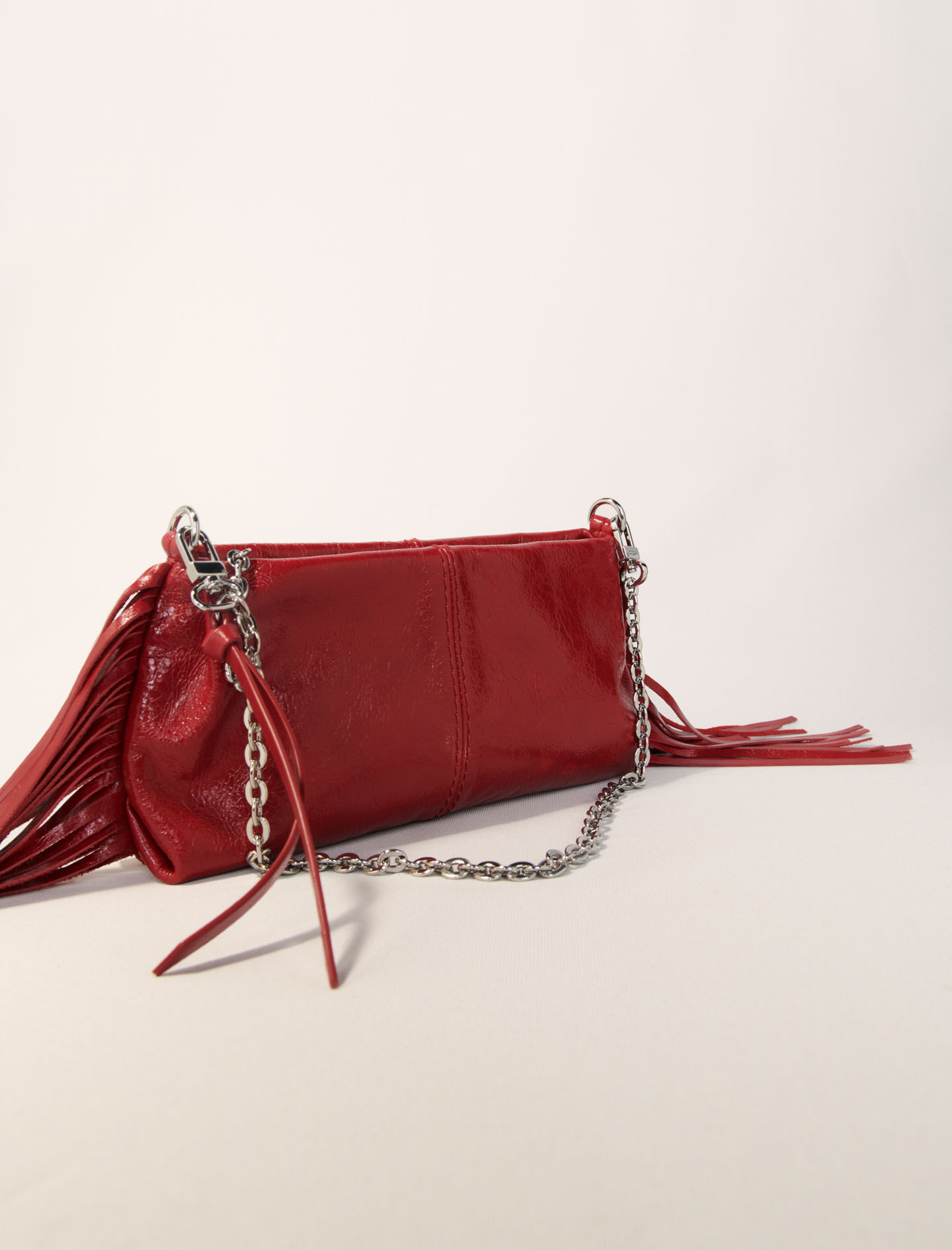 Miss M Pouch denim clutch bag