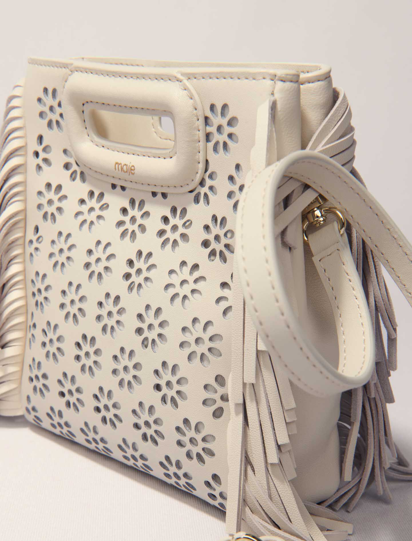 Leather bag with chain strap