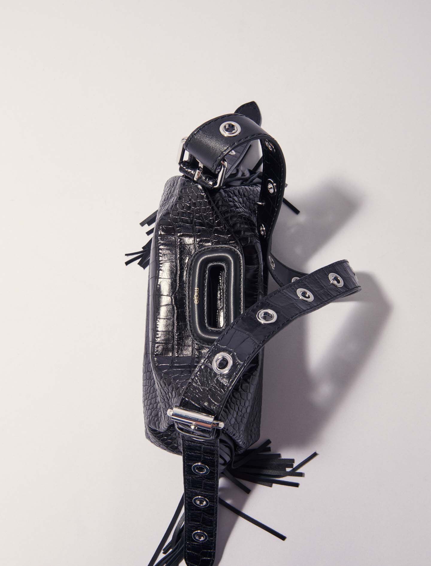 Miss M Mini embossed leather bag