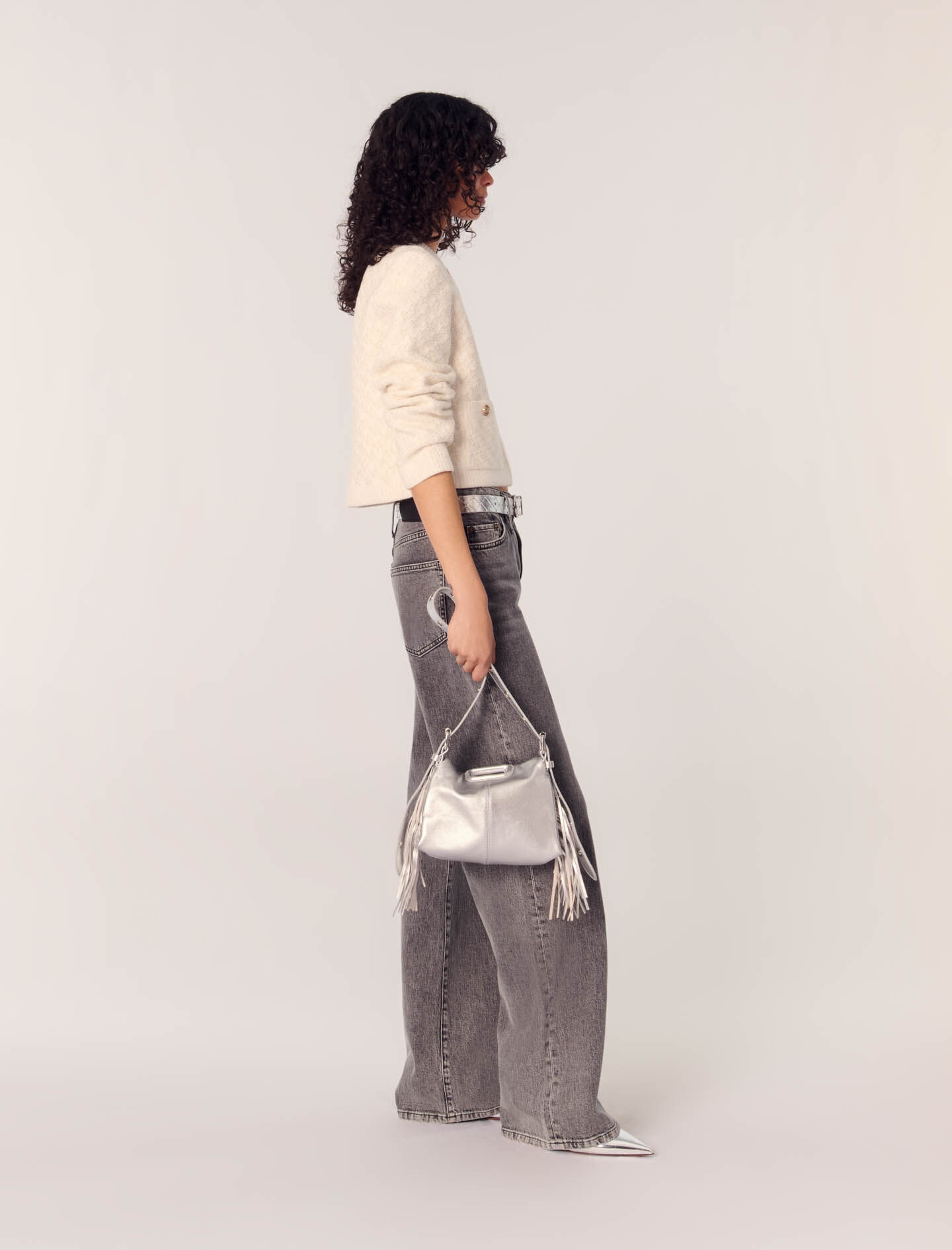 Plain leather mini Miss M bag