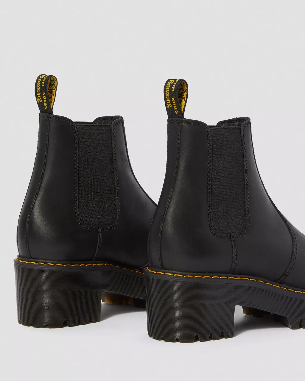 Leather Platform Chelsea Boots