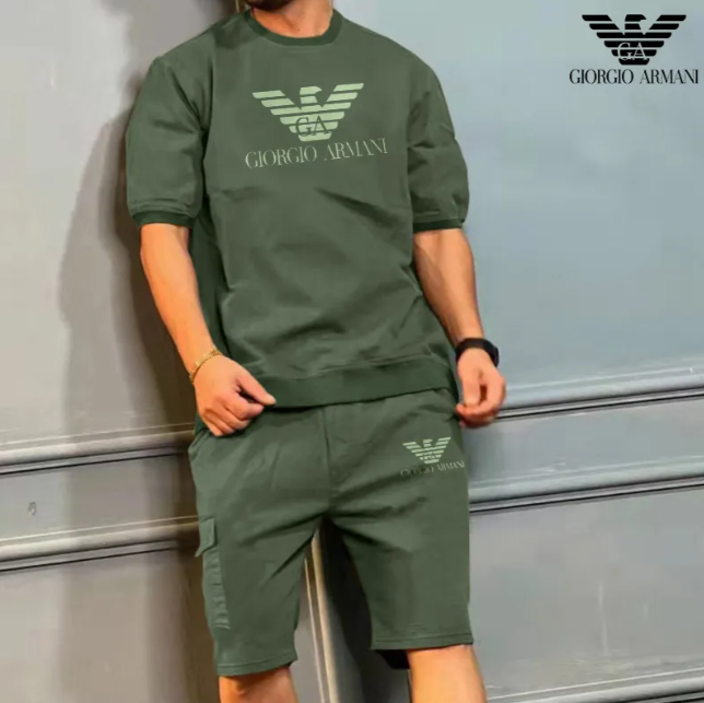 M?ska wygodna, codzienna, prosta odzie? sportowa (top + spodnie)