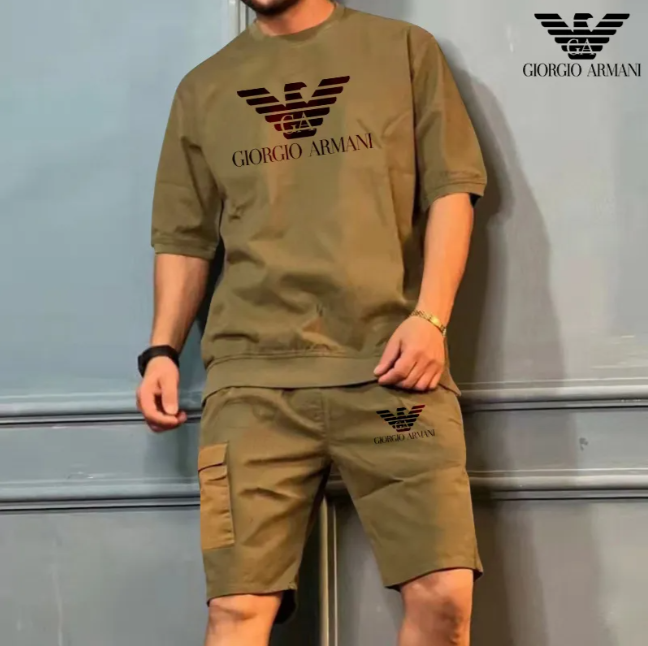 M?ska wygodna, codzienna, prosta odzie? sportowa (top + spodnie)