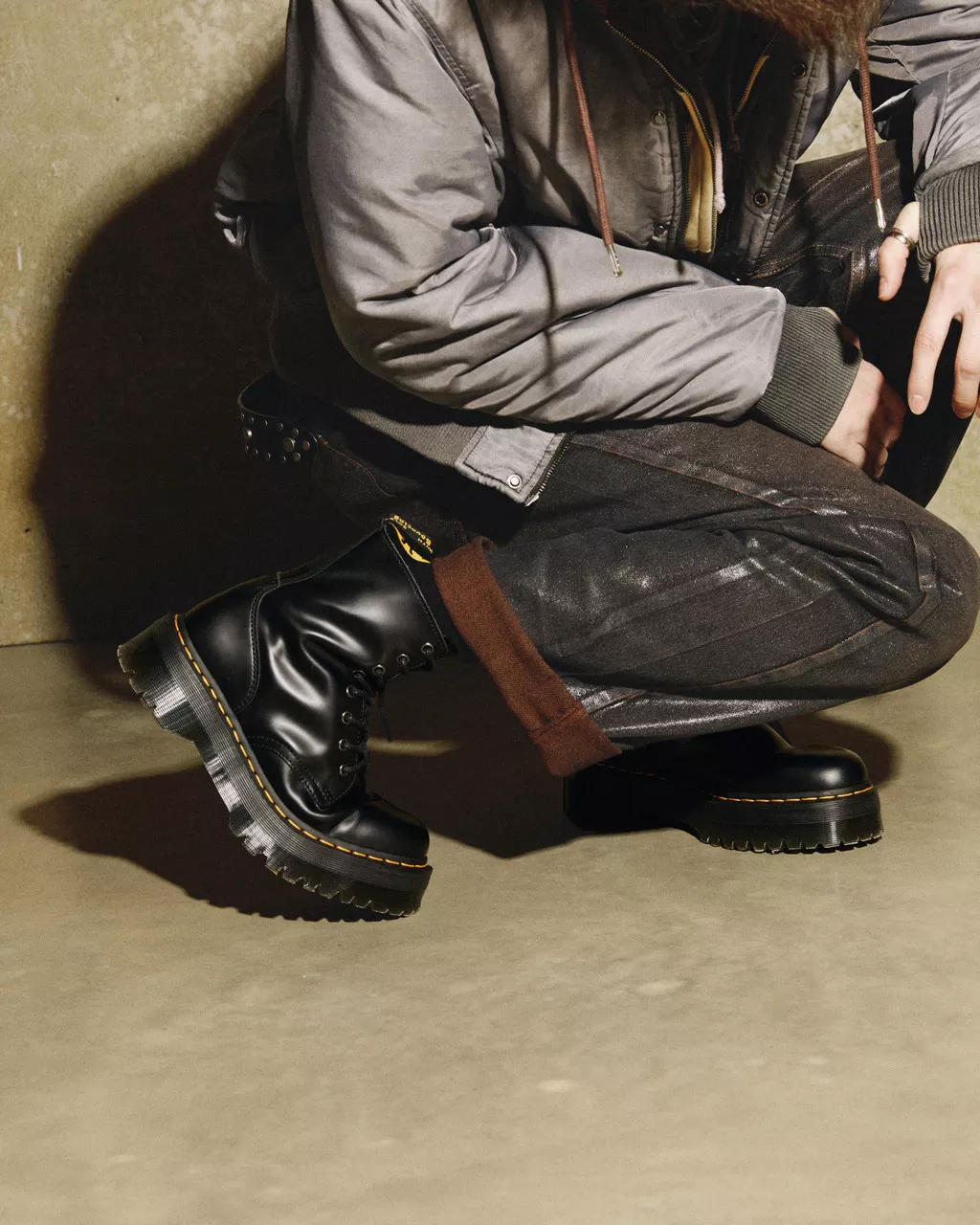 Leather Platform Boot