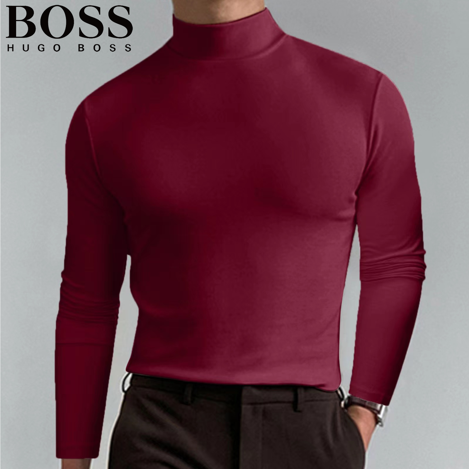 Men's Casual Round Neck Thermal Top
