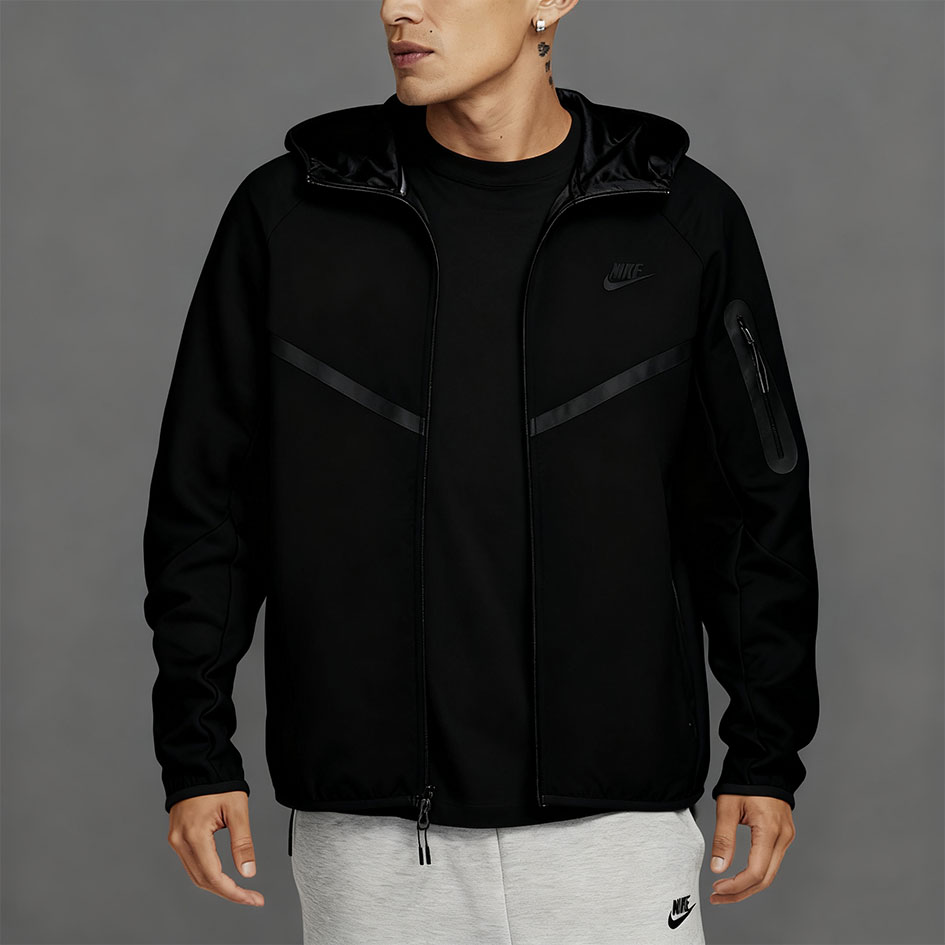 Fleece Windrunner Hoodie Jacket Full Zip