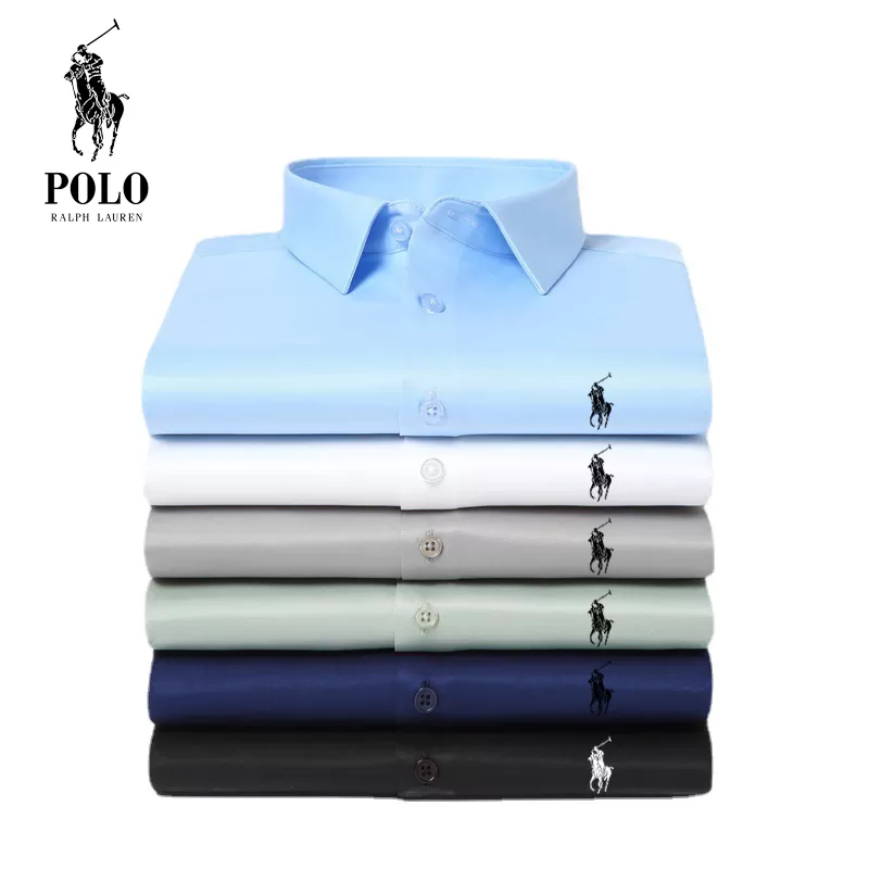 Men's Cotton Basic Denim Long Sleeve Shirt