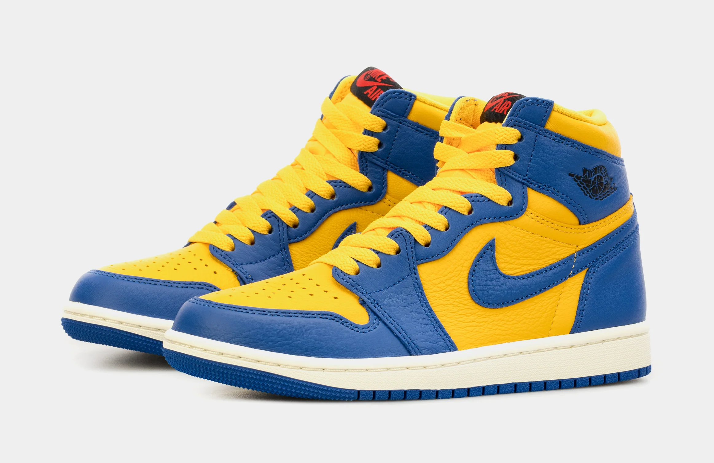 Retro High Shoes (Yellow/Blue)