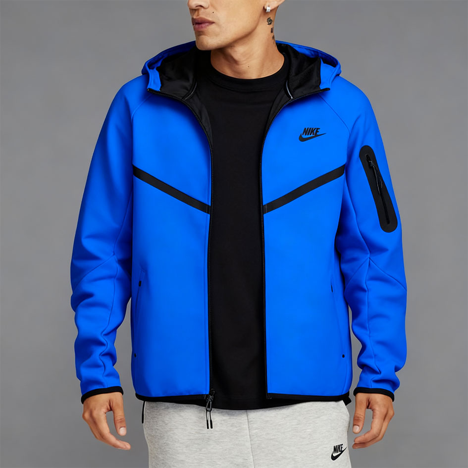Fleece Windrunner Hoodie Jacket Full Zip