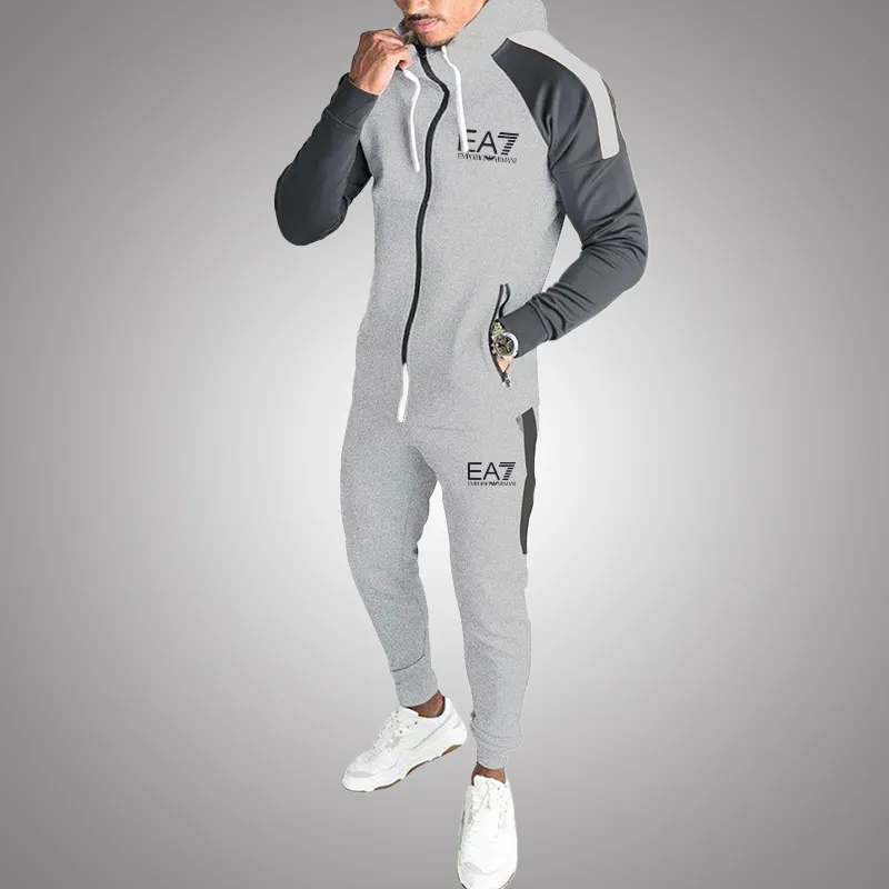 Dwucz??ciowy dres m?ski (kurtka + spodnie)