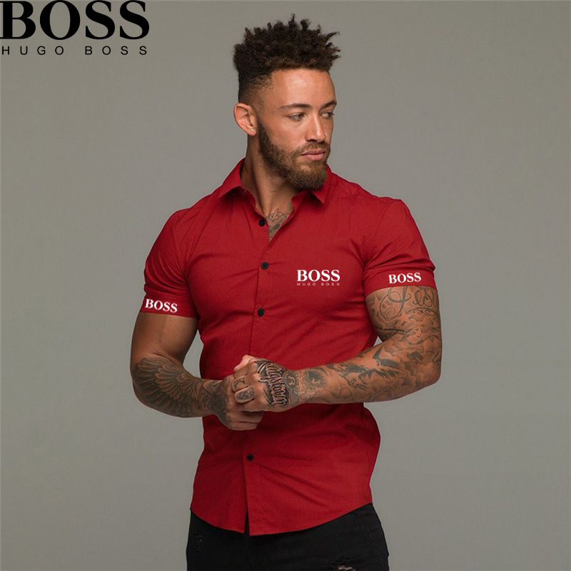 Men's Solid Color Fashion Lapel Shirt