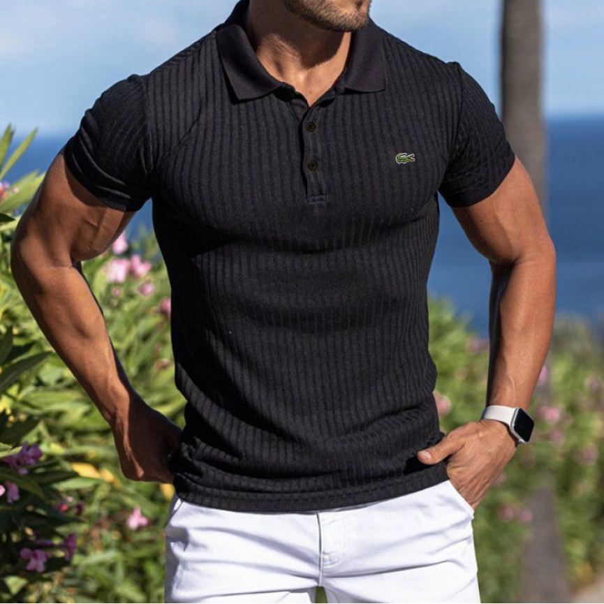 Summer short sleeves with high elastic vertical band 01