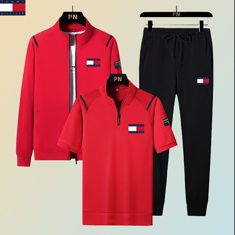 Divatos, ��j, h��rom r��szes f��rfi h��tk?znapi sportk��szlet - Korl��tozott idej? aj��nlat, akci��s