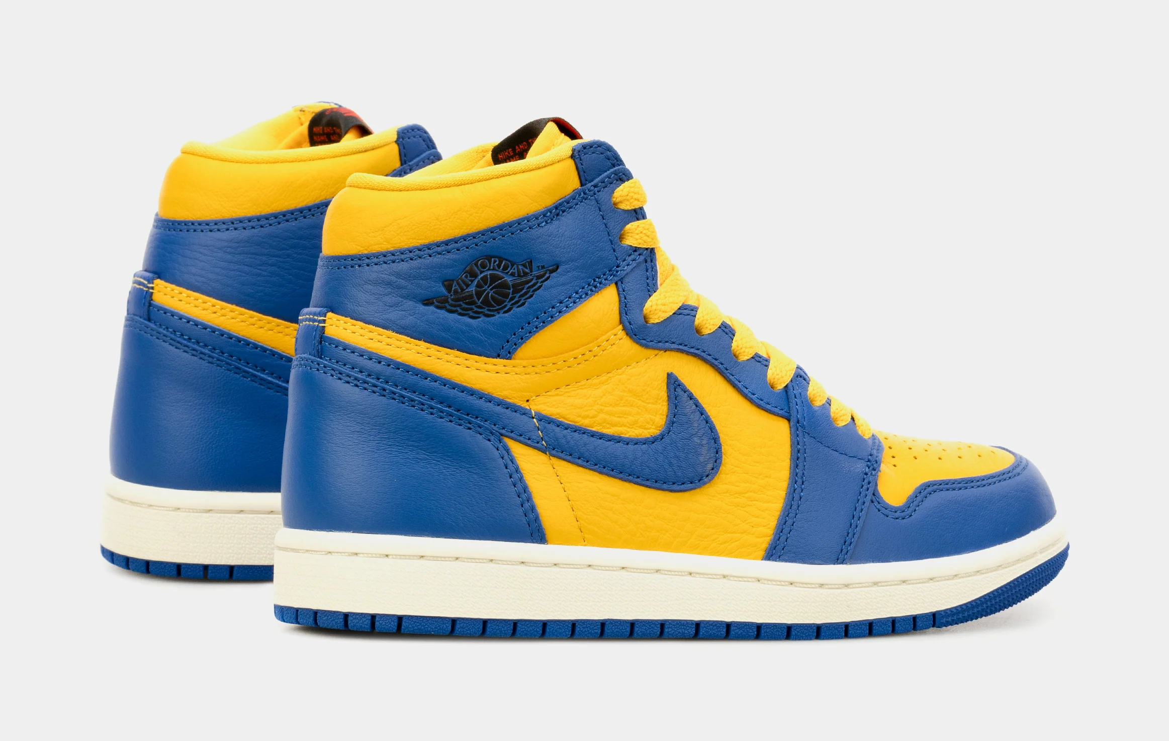 Retro High Shoes (Yellow/Blue)