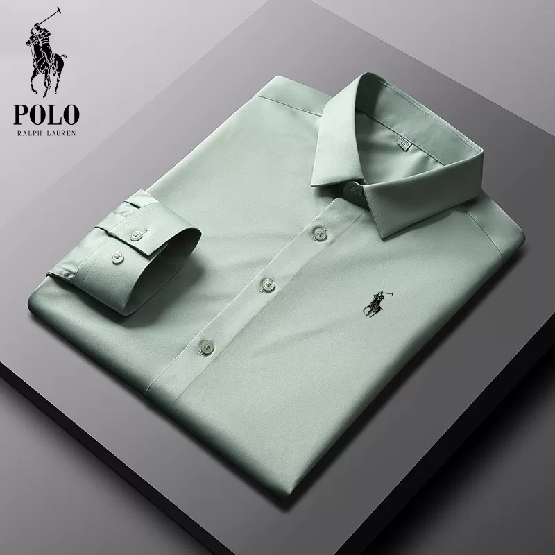 Men's Cotton Basic Denim Long Sleeve Shirt