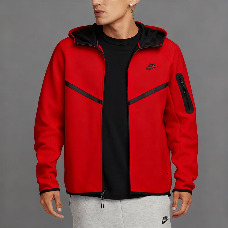 Fleece Windrunner Hoodie Jacket Full Zip