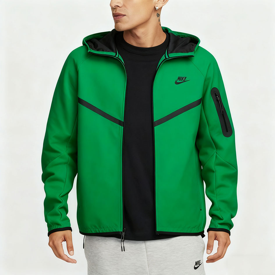 Fleece Windrunner Hoodie Jacket Full Zip