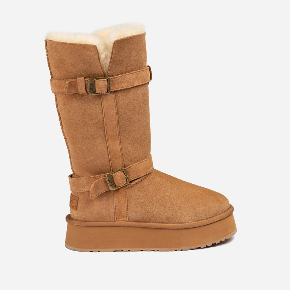 Ugg klasi?ne duge ?izme s kop?om na platformu (4,5 cm) (vodootporne)