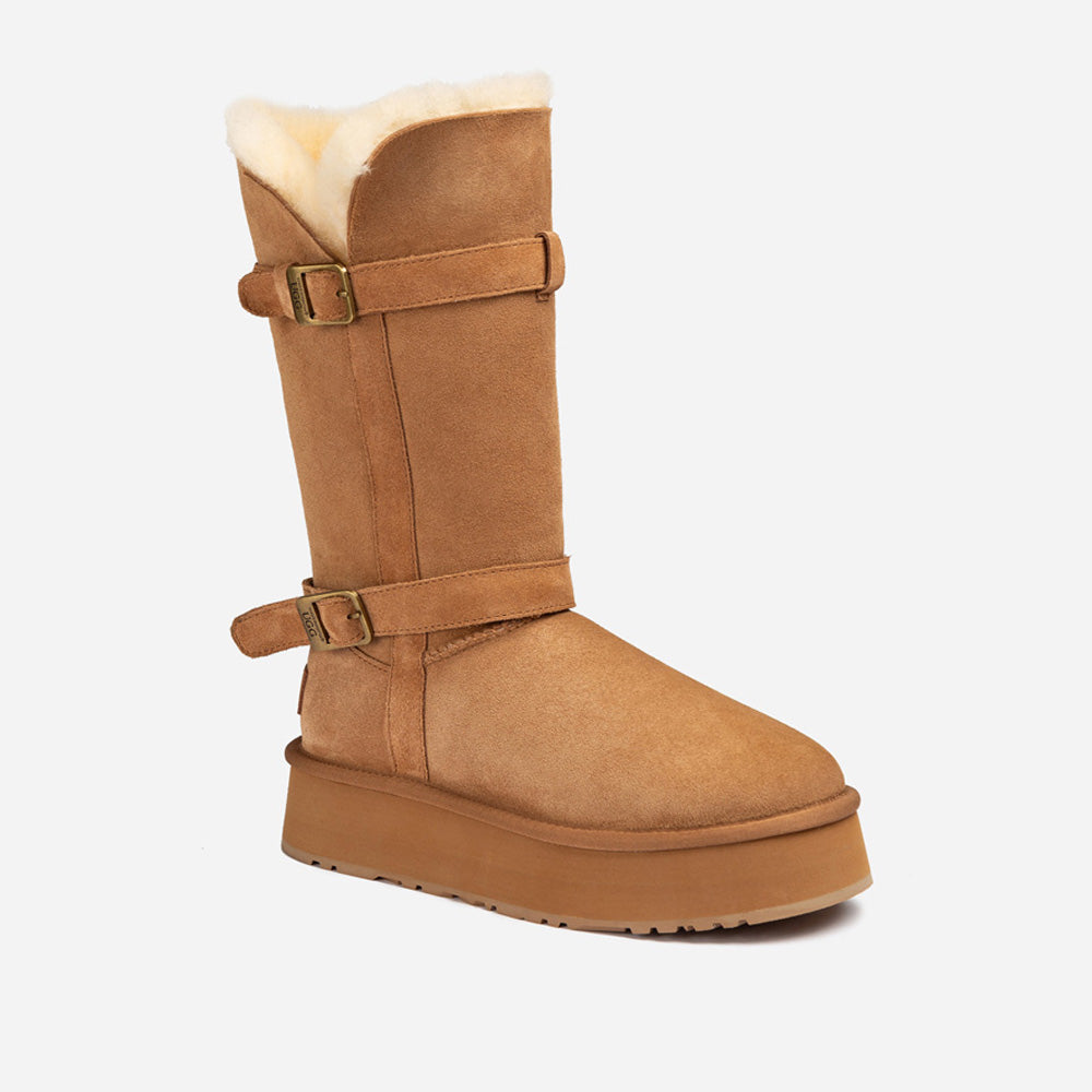 Ugg klasi?ne duge ?izme s kop?om na platformu (4,5 cm) (vodootporne)