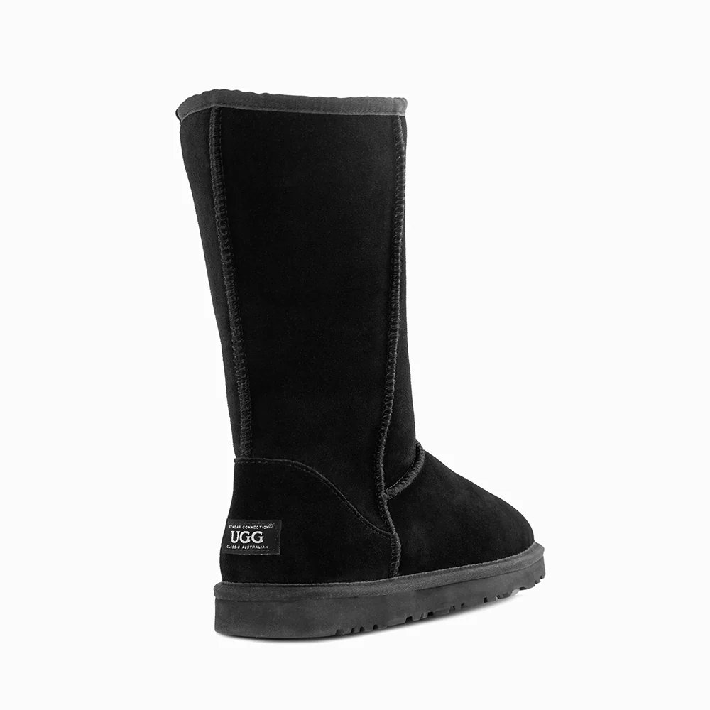 Ugg Boots autentico australiano pelle di pecora unisex lungo classico scamosciato (unisex mucca scamosciata)