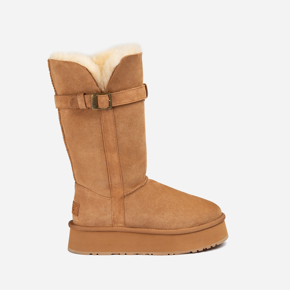 Ugg klasi?ne duge ?izme s kop?om na platformu (4,5 cm) (vodootporne)